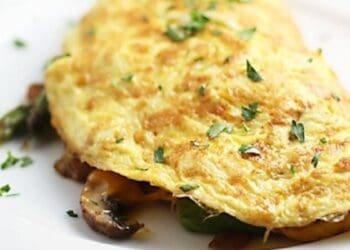 Spicy Omelette with Mushrooms