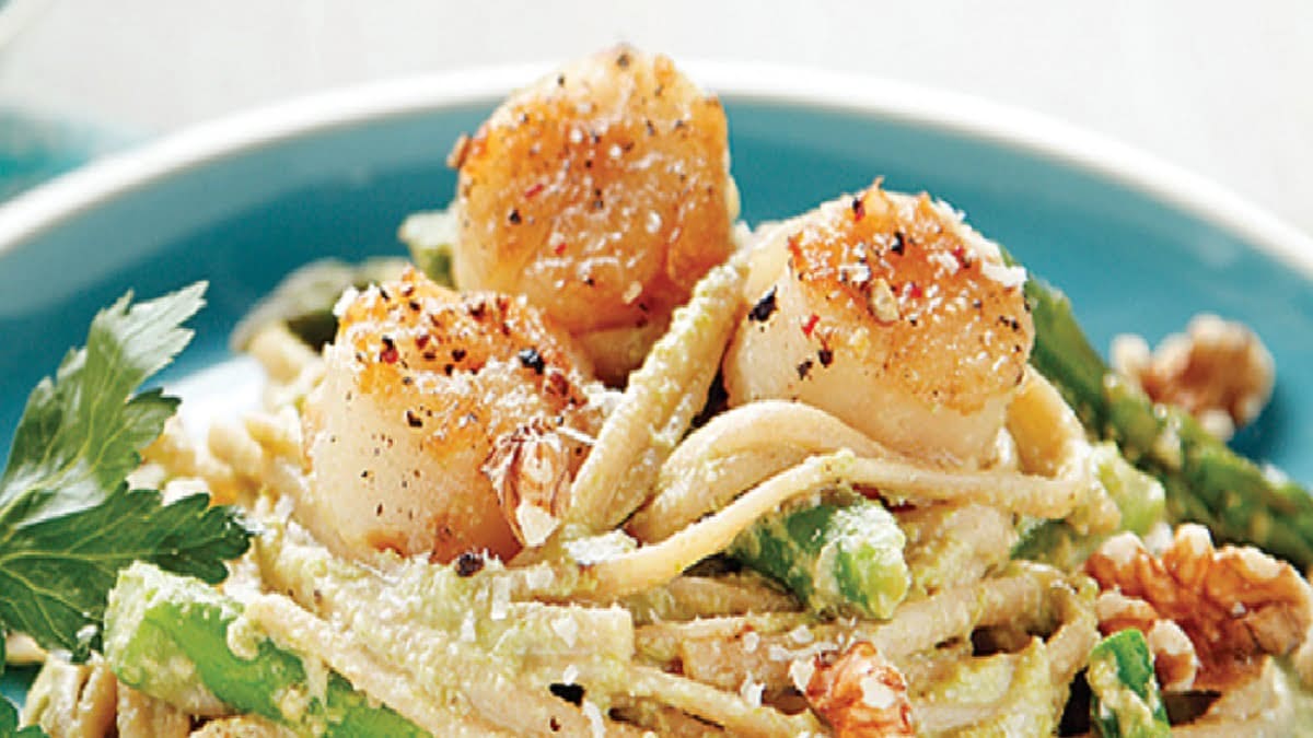 Scallops with Pesto