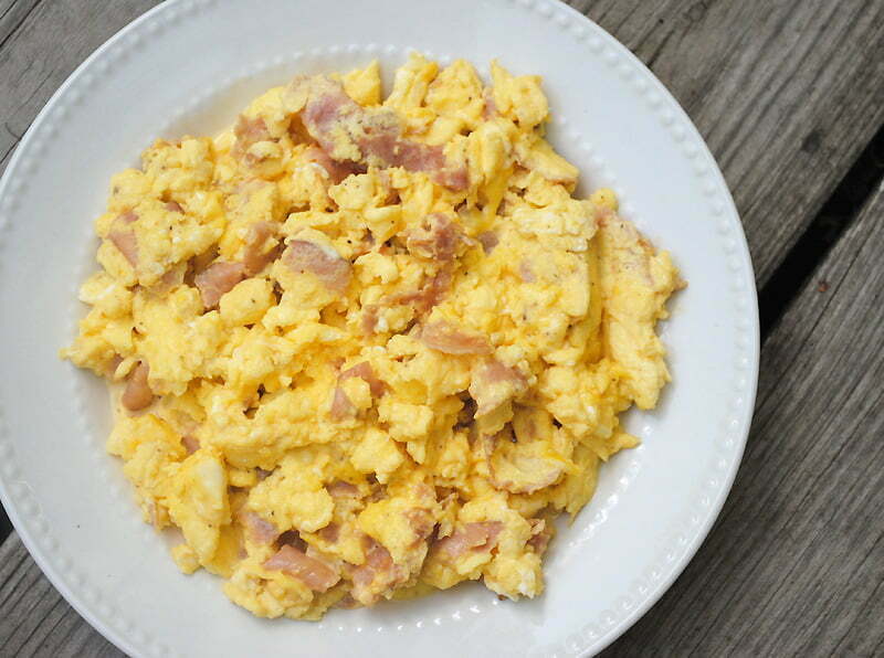 Scrambled Eggs and Ham - TheRecipe.Website