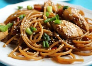 Sesame Chicken with Noodles - TheRecipe.Website