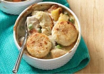 Biscuit Topped Chicken Pie Recipe - TheRecipe.Website