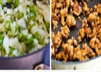 Bell Peppers with Brown Rice Stuffing