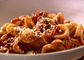 Orecchiette Bolognese with Chestnuts Recipe - TheRecipe.Website
