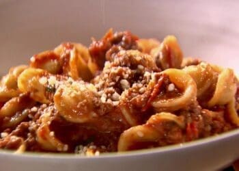 Orecchiette Bolognese with Chestnuts Recipe - TheRecipe.Website