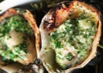 Oysters Broiled in Garlic Butter