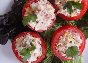 Tomatoes Stuffed with Tuna - Pomodori al Tonno - TheRecipe.Website