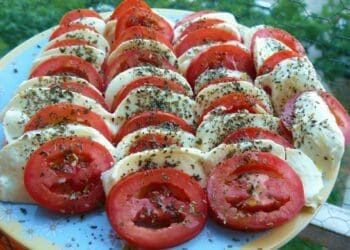 Tomato and Mozzarella Salad - Insalata Caprese - TheRecipe.Website