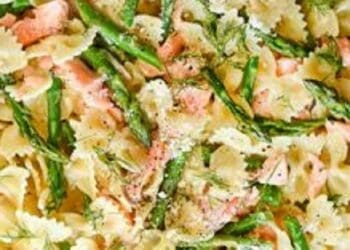 Penne with Asparagus and Salmon - Penne agli Asparagi e Salmone