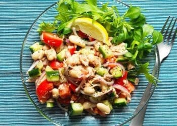 White Bean, Tuna and Lemon Salad Recipe - TheRecipe.Website