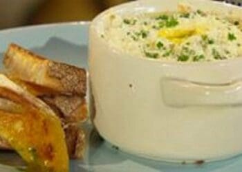 Smoked haddock with eggs en cocotte