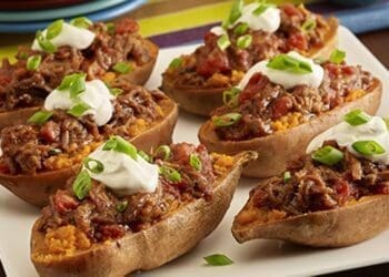 Turkey Stuffed Potatoes Recipe - TheRecipe.Website