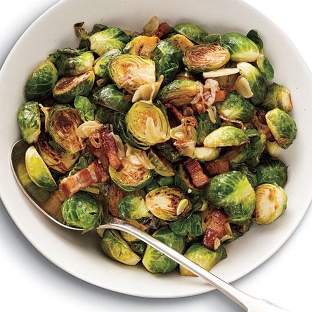 Brussel Sprouts with Bacon, Walnuts and Mustard Recipe - TheRecipe.Website