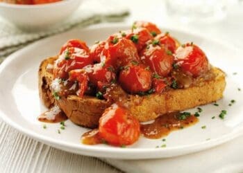 Devilled Tomatoes on Granary Toast