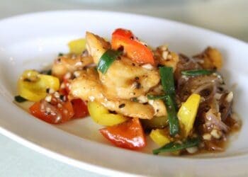 Fish with Sweet Peppers
