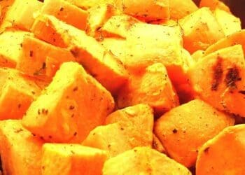 Roasted Sweet Potatoes with Vanilla