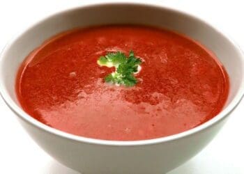 Roast Tomato Soup with Bacon