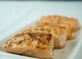 Salmon with Mustard Dressing