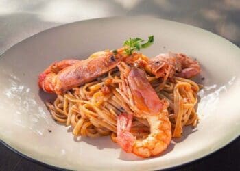 Prawn Spaghetti with Tomato Sauce