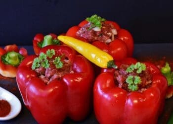 Mince Stuffed Peppers