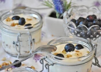 Yogurt, Honey and Blueberry Dessert Recipe