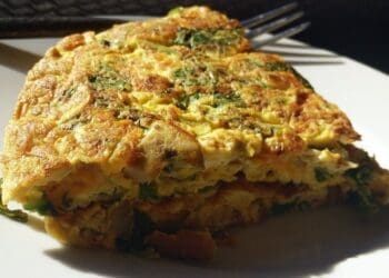 Ham, Spinach and Mushroom Omelette Recipe - TheRecipe.Website