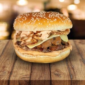 Meaty Mushroom Burger Recipe - TheRecipe.Website