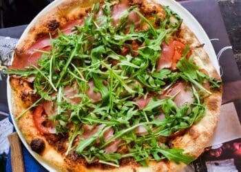 Prosciutto and Arugula Pizza Recipe - TheRecipe.Website
