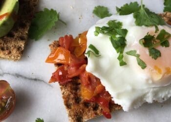 Poached Egg and Tomato Toast Recipe - TheRecipe.Website
