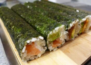 Crab and Salmon Sushi Recipe - TheRecipe.Website