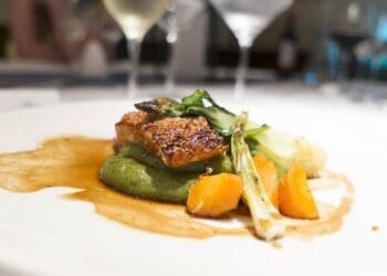 Baked Salmon with Pea Puree Recipe - TheRecipe.Website