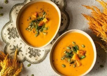 Roasted Pumpkin Soup with Asparagus Recipe - TheRecipe.Website