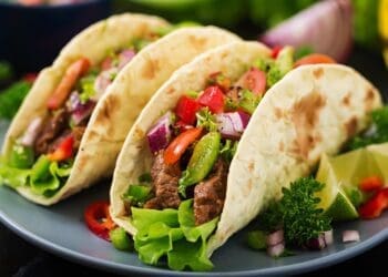Beef Salad Tacos Recipe - TheRecipe.Website