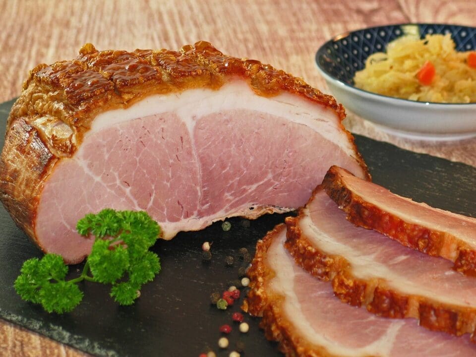 Honey and Mustard Baked Gammon Recipe - TheRecipe.Website