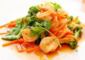 King Prawn and Vegetable Stir Fry Recipe - TheRecipe.Website