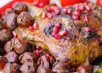Lamb with Pomegranate and Chestnuts Recipe - TheRecipe.Website