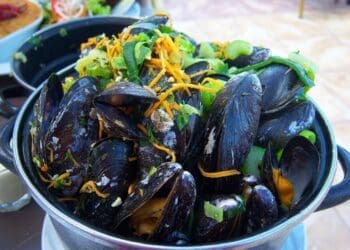 Steamed Mussels with Cheese Recipe - TheRecipe.Website