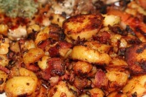 Pan Fried Potatoes with Bacon Recipe - TheRecipe.Website