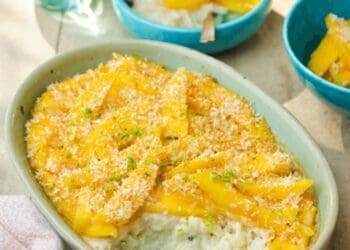 Mango, Lime and Coconut Rice Pudding Recipe - TheRecipe.Website