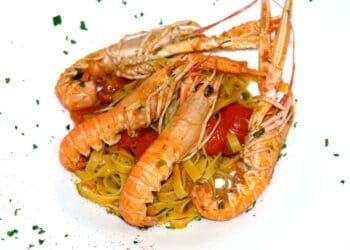 Shell on Shrimp with Fettucine Recipe - TheRecipe.Website