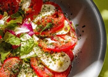 Mozzarella and Tomato Salad Recipe - TheRecipe.Website