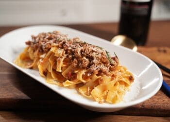 Fettuccine Bolognese Recipe - TheRecipe.Website