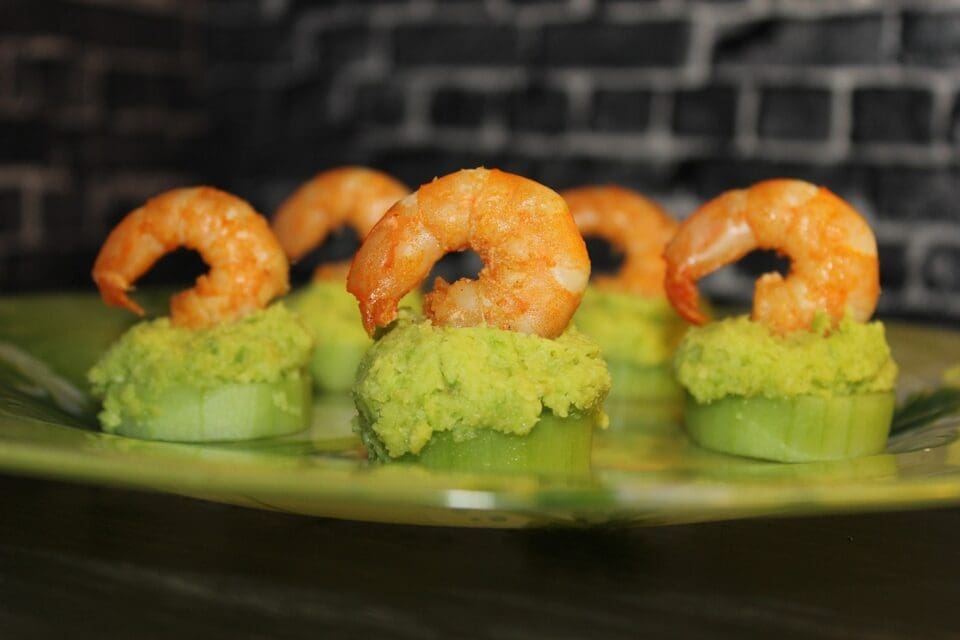 Shrimp and Avocado Canapes Recipe - TheRecipe.Website