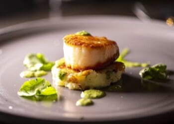 Pan Fried Scallops with Salsa Verde Recipe - TheRecipe.Website