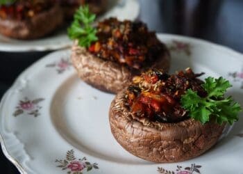 Spicy Ragu Stuffed Mushrooms Recipe - TheRecipe.Website