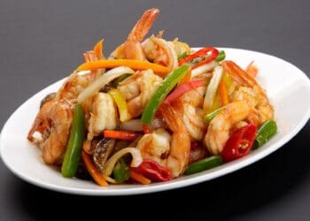 Oriental Shrimp and Peppers Recipe - TheRecipe.Website