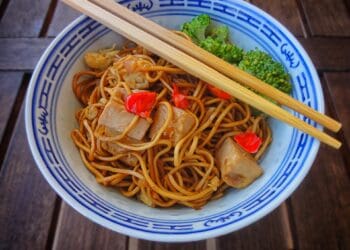 Vegetarian Surf and Turf Pasta Recipe - TheRecipe.Website