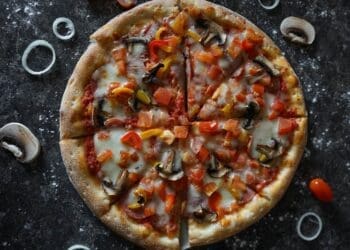 Mushroom and Bell Pepper Pizza Recipe - TheRecipe.Website