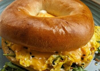 Scramble Egg Bagel Recipe - TheRecipe.Website