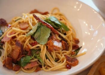 Spicy Bacon Spaghetti Recipe - TheRecipe.Website