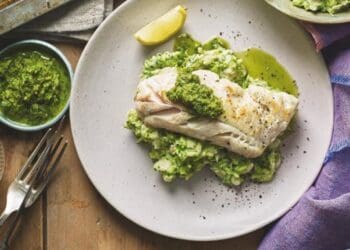 Haddock with Salsa Verde Recipe - TheRecipe.Website